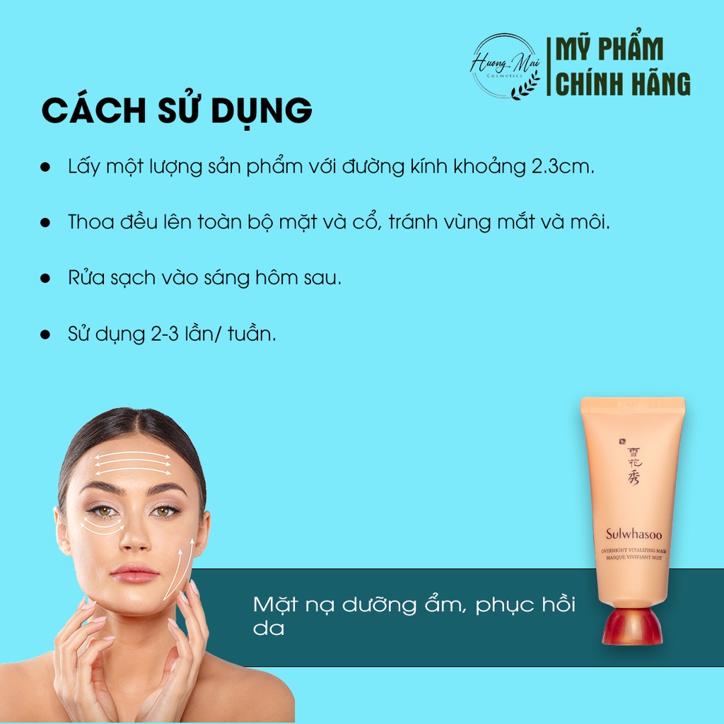 Sulwhasoo- Mặt nạ ngủ dưỡng ẩm và làm sáng Overnight Vitalizing EX 35ml