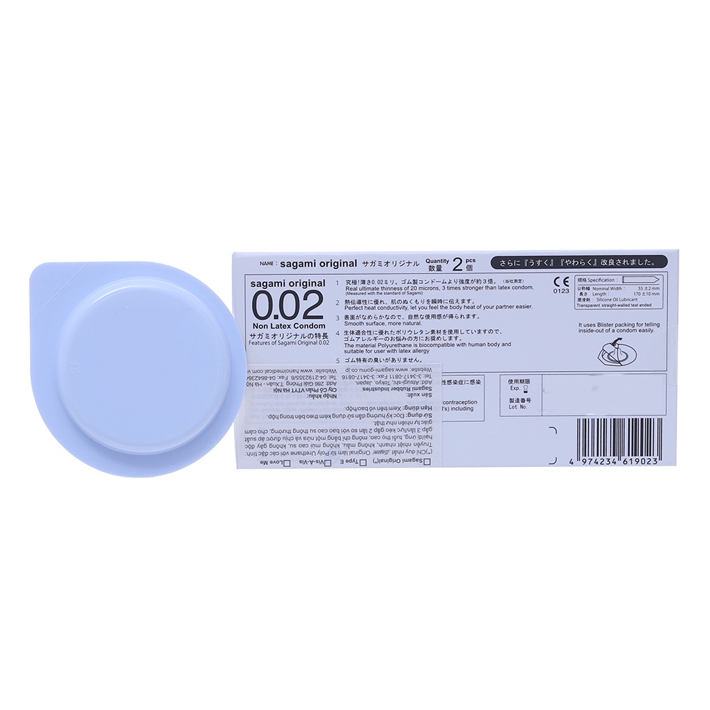 Bao cao suFreeshipsagami 0.02 cao cấp siêu mỏng - 6 chiếc