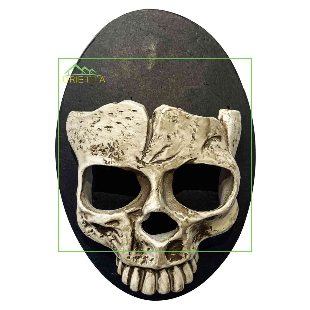 Chân Nến Nhựa Resin Hình Ngôi Nhà Kinh Dị Treo Tường Trang Trí Halloween