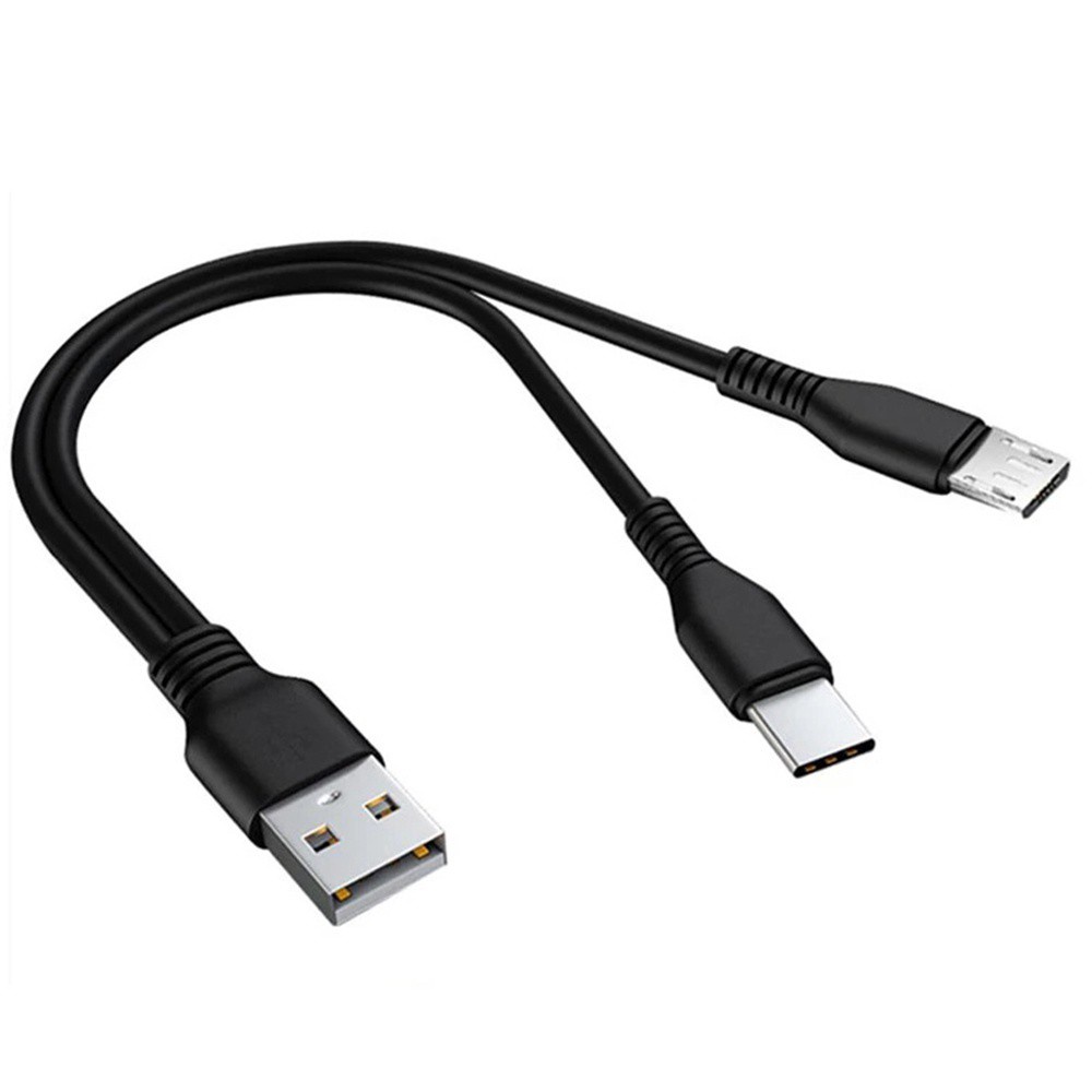 Dây Cáp Sạc Chữ Y Malcolm 0.25m 1m Type C Micro 2 Trong 1 Siêu Bền