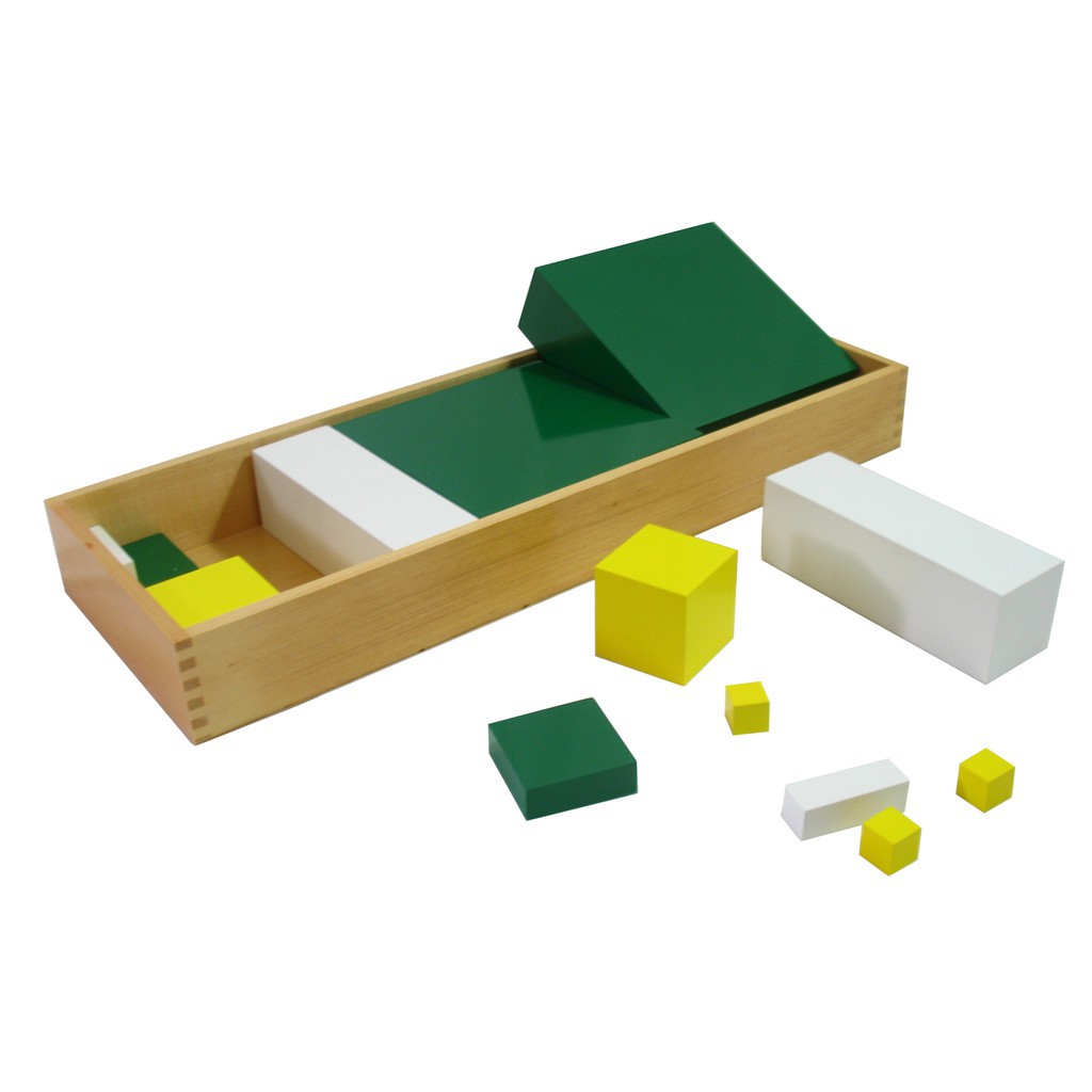 Giáo cụ Montessori - Nhân 3 khối lập phương