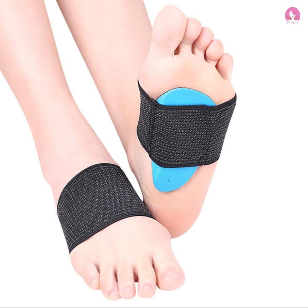 Pik 1 Pair EVA Arch Support Cushioned Support Sleeves Foot Pads for Plantar Fasciitis Fallen Arches Achy Feet Proble