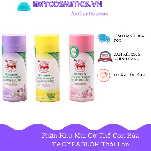 Phấn khử mùi Taoyeablok Deodorant Powde Thái Lan (Phấn con rùa)