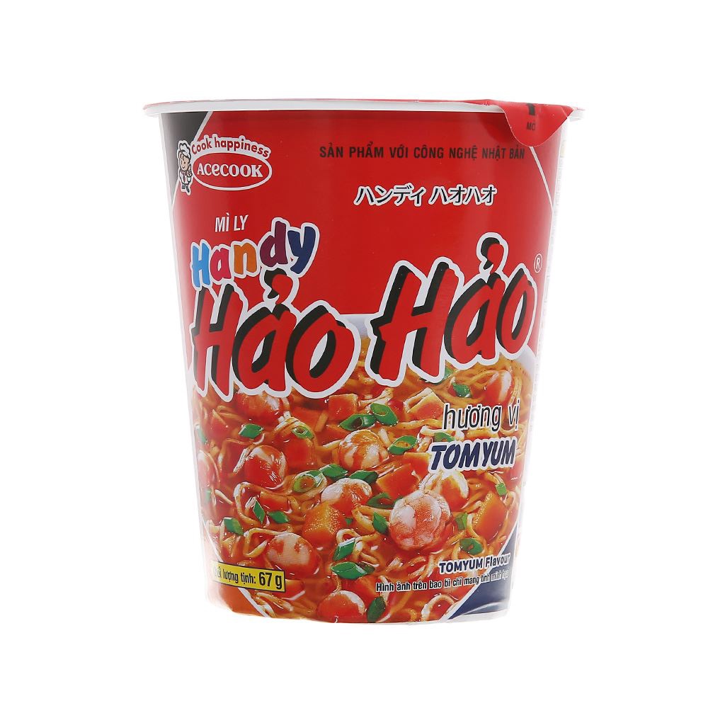 Thùng 24 ly Mì Handy Hảo Hảo Tomyum ly 67g