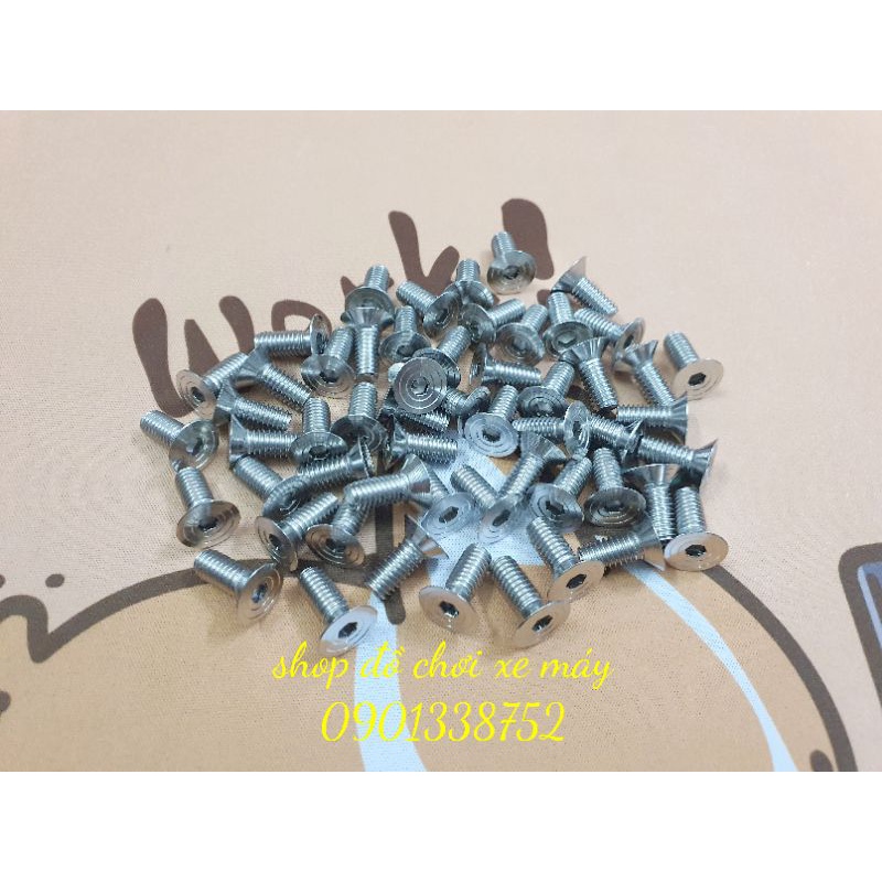 Ốc lòng đĩa 6li và 8li inox 304 gắn đĩa ktm , over size