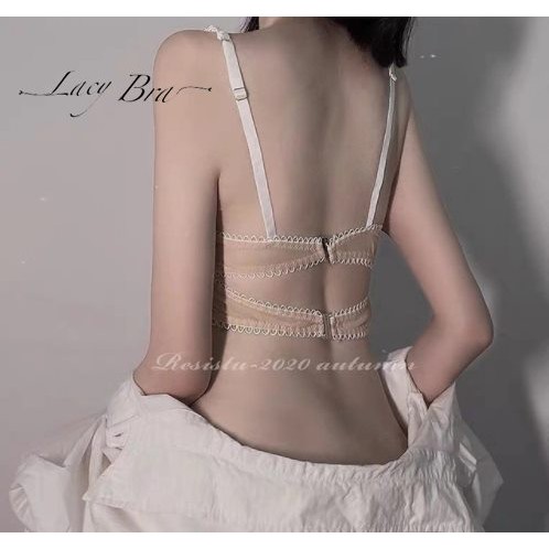 Bộ Bralette Có Gọng Nâng Ngực Cúc Giữa Ren Mềm Sexy Phối Quần Lọt Khe Lacy Bra - B08 | BigBuy360 - bigbuy360.vn