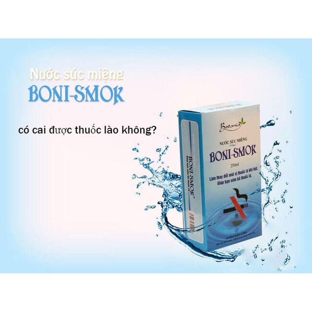 ✅ [CHÍNH HÃNG] Nước súc miệng Boni-smok 150ml.-250ml