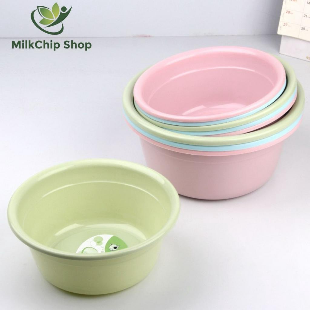 Chậu rửa mặt cho bé sâu lòng bằng nhựa PP, kích thước 22.8cm - 27.5cm A039