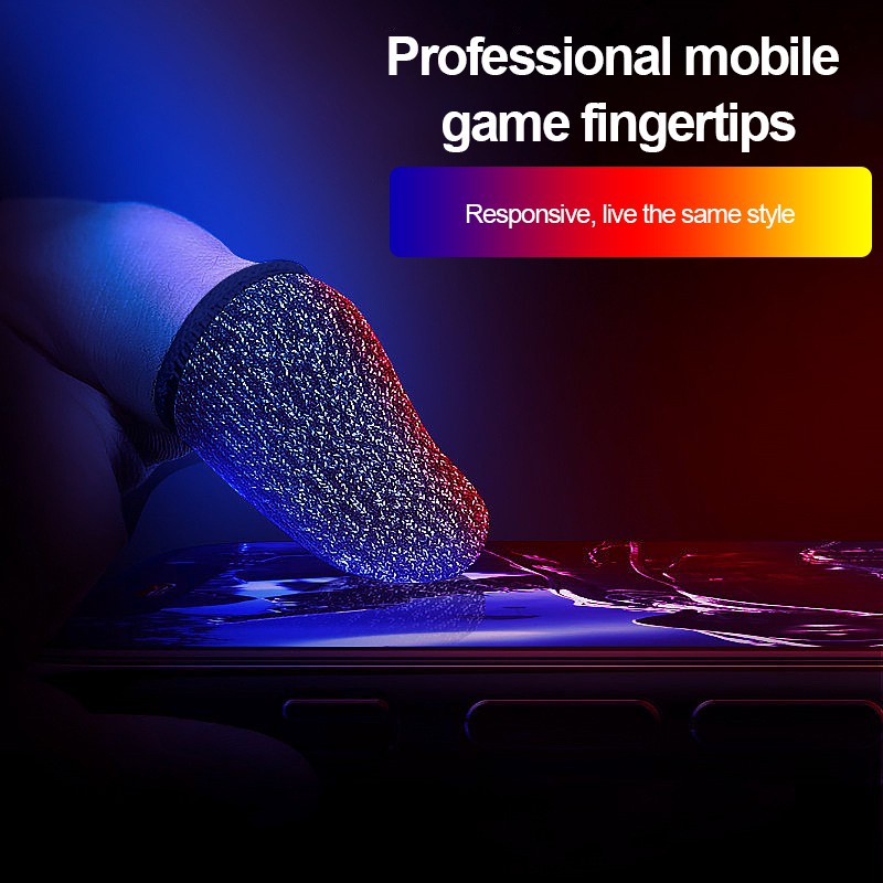 【Ready】 Gaming Finger Sleeve Mobile Screen Game Controller Sweatproof Gloves PUBG COD Assist artifact imercado