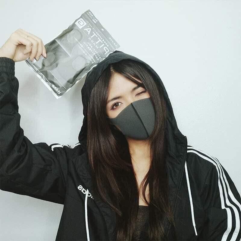 SET 3 Khẩu Trang Thông Minh Pitta Mask Hàng Nội Địa Nhật Cao Cấp [MÀU ĐEN và MÀU XÁM] | BigBuy360 - bigbuy360.vn