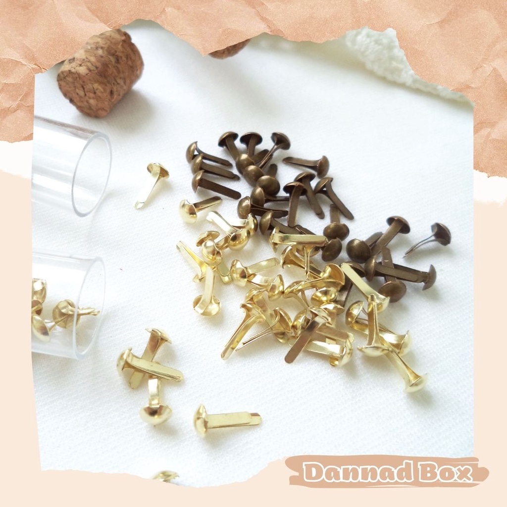 Set 120 Chiếc Đinh Ghim Giấy Nút Đóng Tag Trang DIY