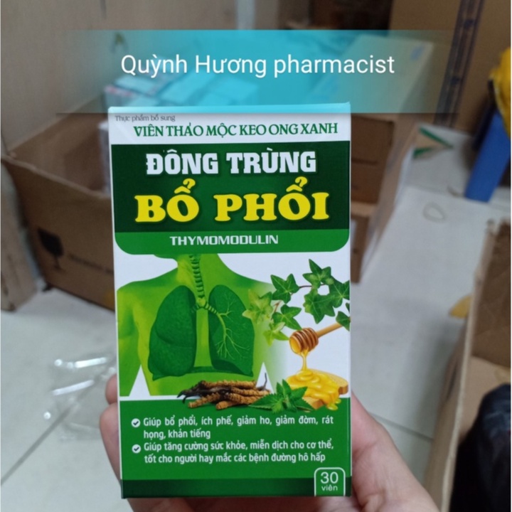 Viên uống ĐÔNG TRÙNG BỔ PHỔI hộp 30 viên giúp bổ phổi,tăng cường sức khỏe