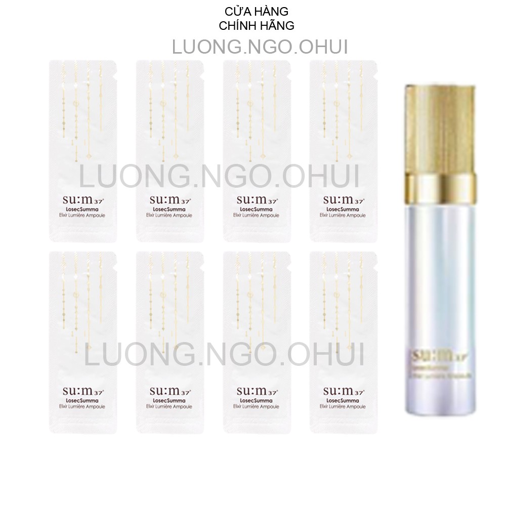 Gói sample tinh chất truyền trắng sum 37 dưỡng trắng hồng mờ nám sau 4 tuần Su:m37 LosecSumma Elixir Lumiere Ampoule 1ml