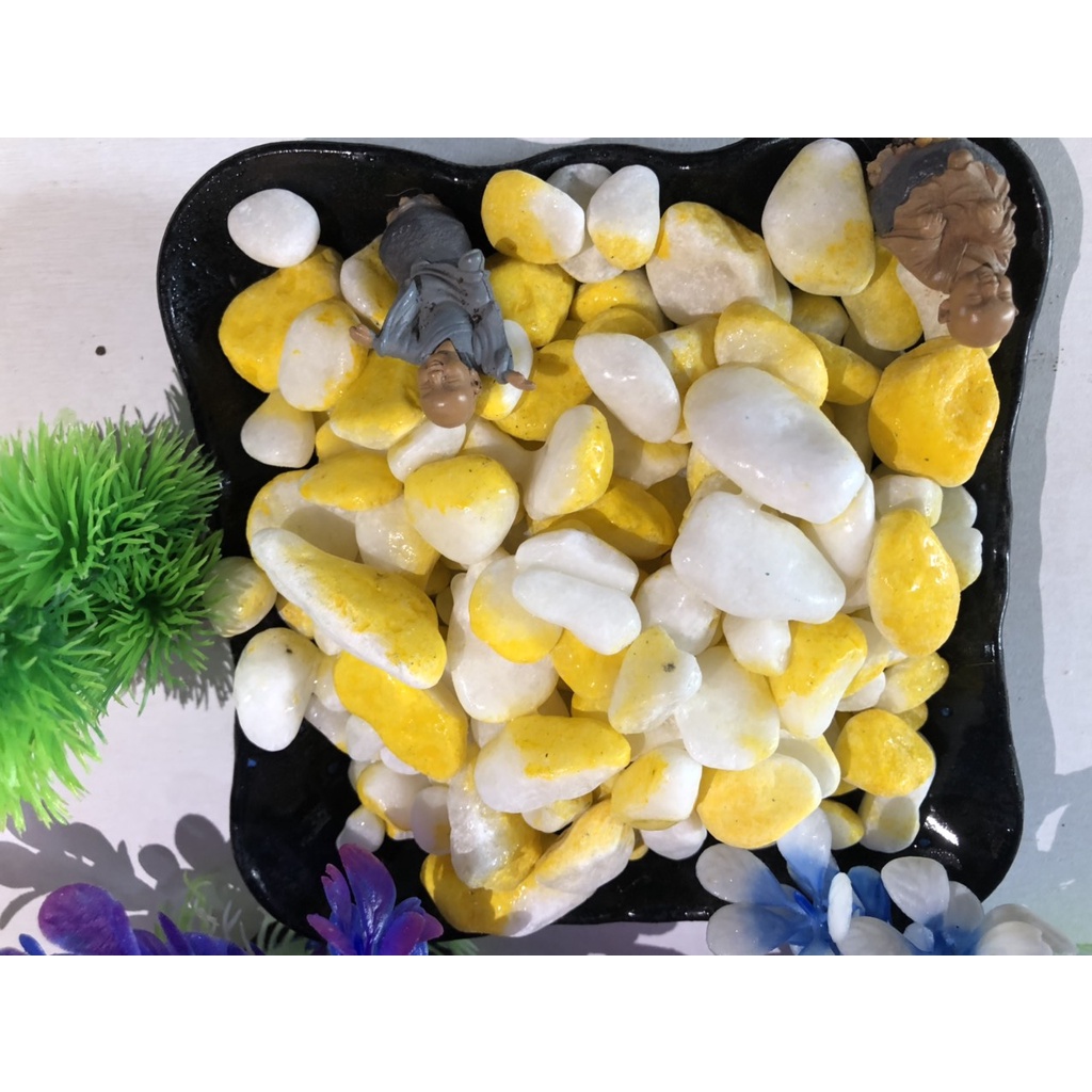 1Kg Đá, Sỏi màu trang trí đẹp mắt