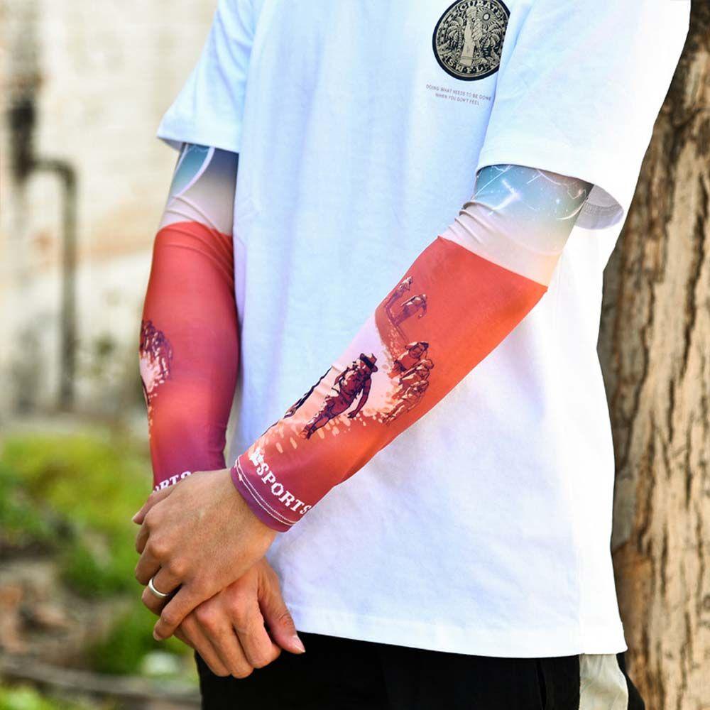 Ống Tay Áo Giữ Ấm Chống Tia UV In Họa Tiết Thời Trang Mùa Hè Cho Nam Và Nữ
