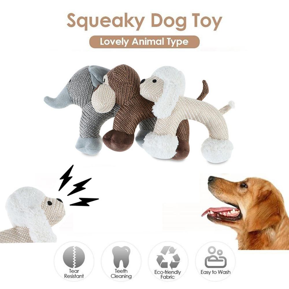 Đồ Chơi Cotton Phát Ra Âm Thanh Hình Hoạt Hình Cho Thú Cưng