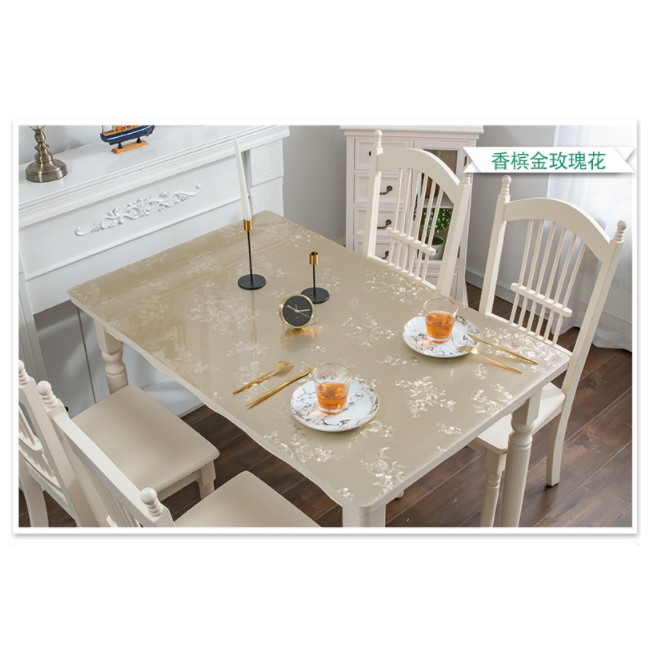 Tấm trải bàn hoa văn pvc -  khăn trải bàn pvc