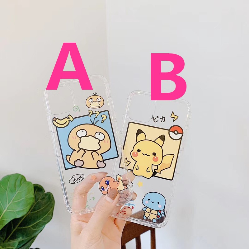 Ốp điện thoại TPU dẻo hình hoạt hình Pikachu / vịt dễ thương cho IPHONE11 11PROMAX 7PLUS 8 X XR XS | BigBuy360 - bigbuy360.vn