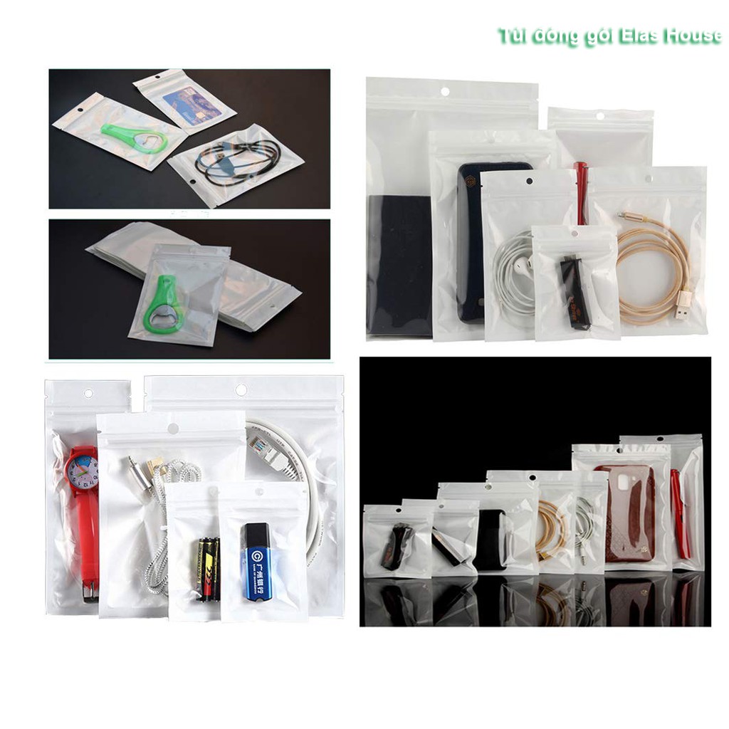 Túi Zip,Set Túi Zip Đựng Phụ Kiện,Túi Zipper Nhỏ Mini Đủ Size Đựng Phụ Kiện Thực Phẩm Đa Năng Tiện Dụng