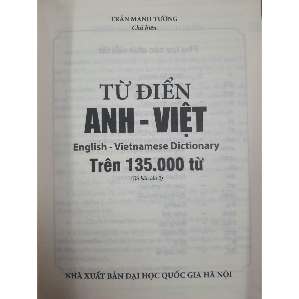 Sách - Từ điển Anh - Việt (Trên 135.000 từ)