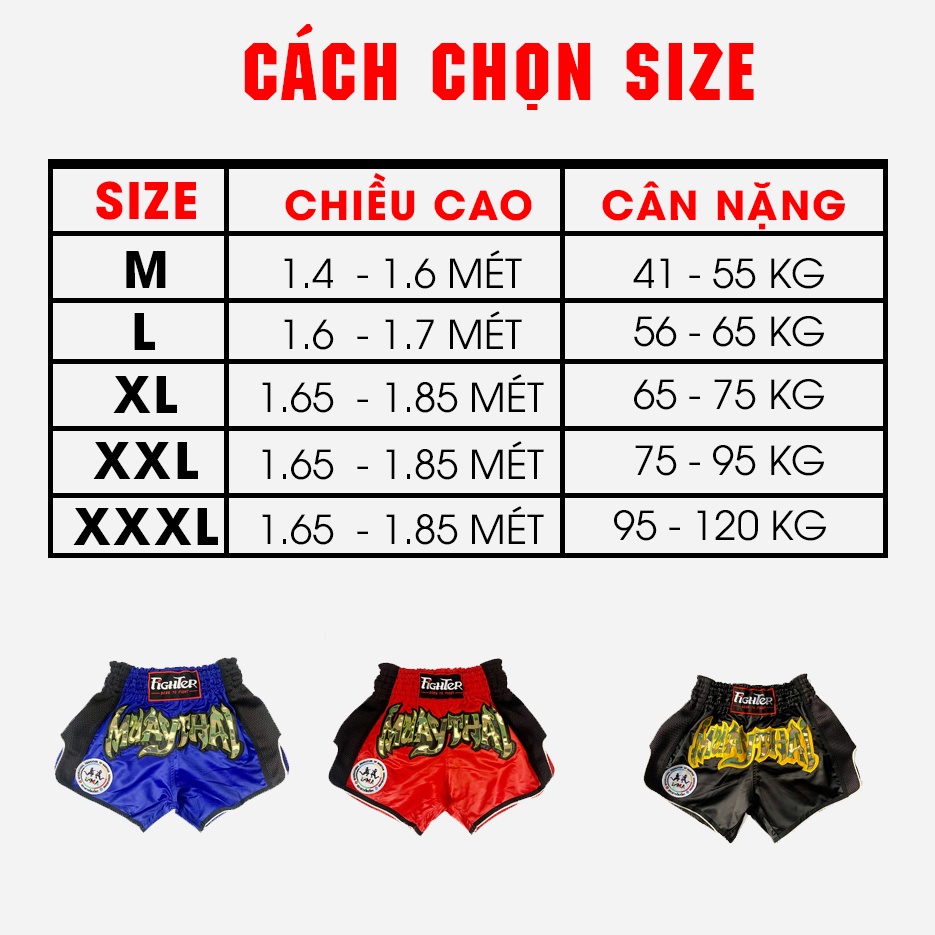 Quần Muay Thái Fighter Cao Cấp Hồng| Muay| Muay Thái| MMA