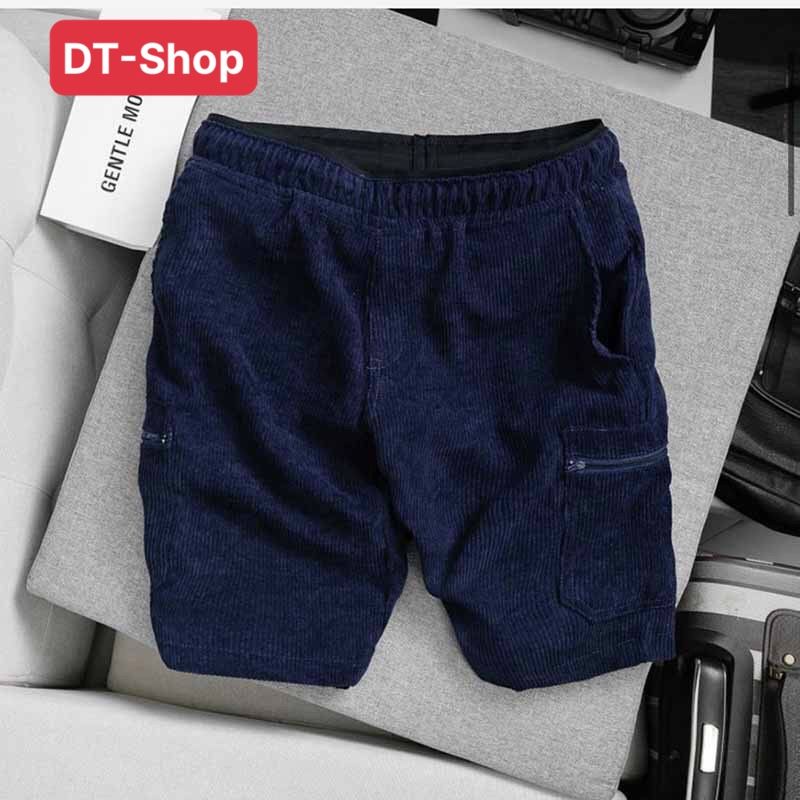 Quần Short Đùi Nhung Tăm Unisex