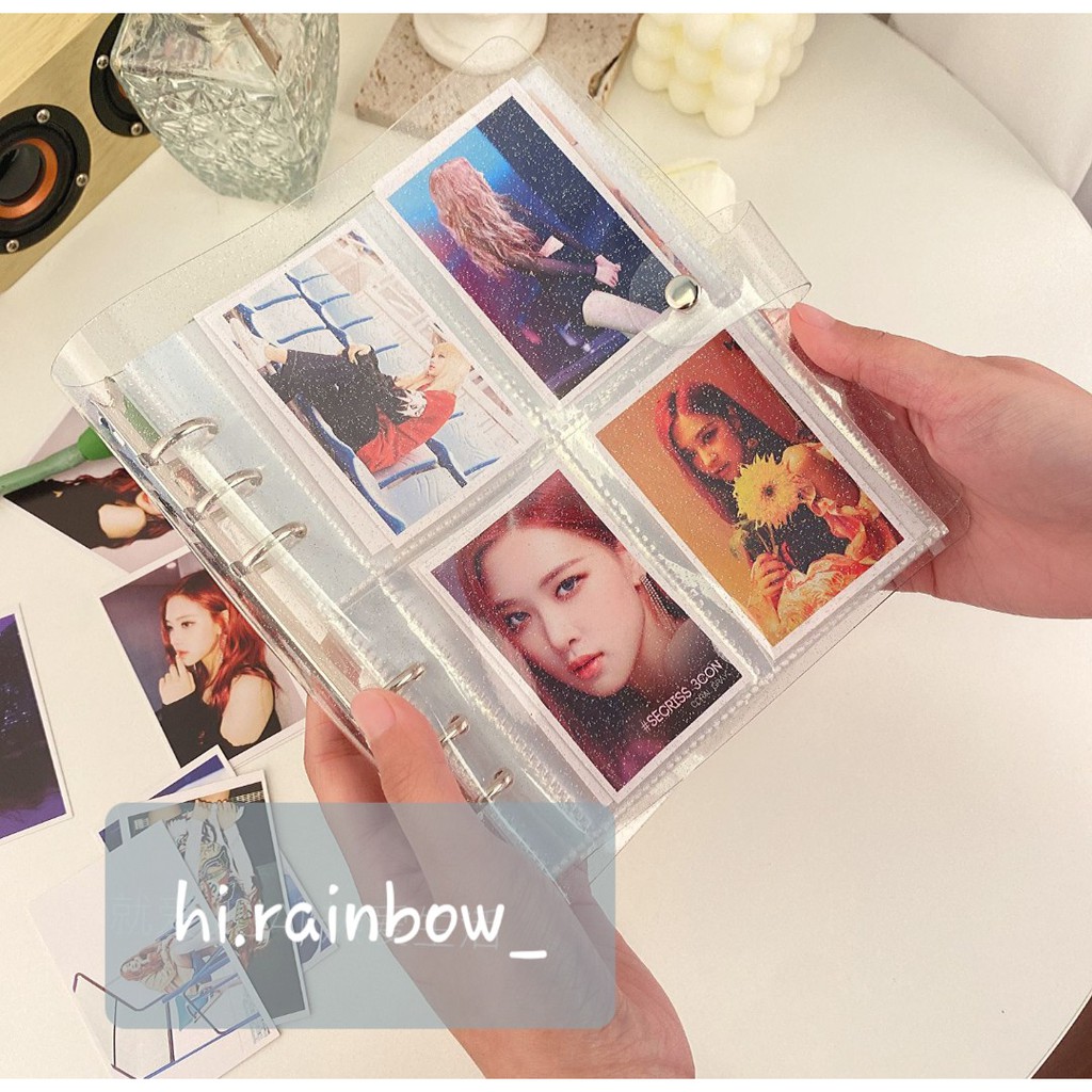 ALBUM ẢNH - BÌA CÒNG MÀU CÓ NHŨ  KÈM 25 SHEET ĐỰNG CARD BÊN TRONG