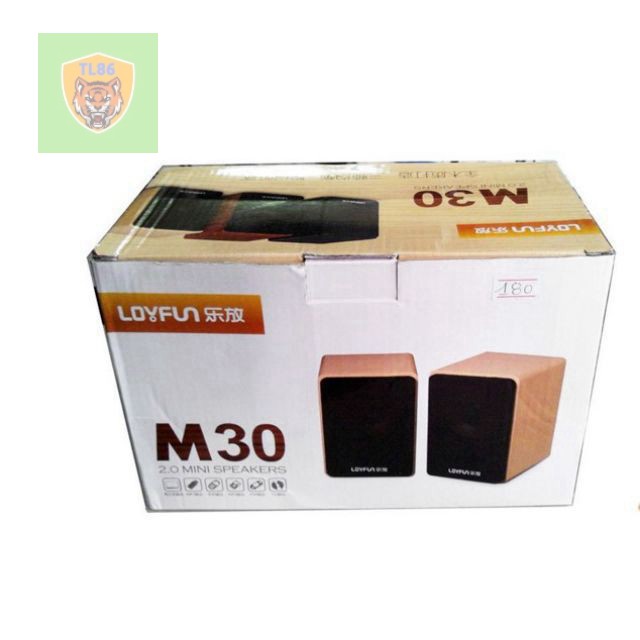 Loa vi tính 2.0 Loyfun M30 gỗ .