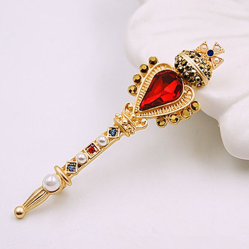 Cài Áo Hình Vương Miện Phong Cách baroque Âu Mỹ