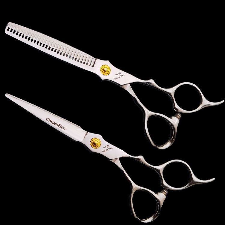 Kéo Cắt Tóc Răng Phẳng 6 Inch 7cr Chất Lượng Cao