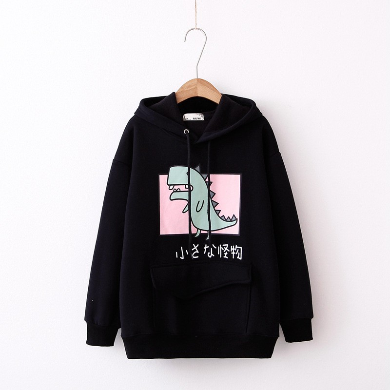 Áo khoác Hoodie Chú khủng long CUTE style NHẬT (đủ màu)