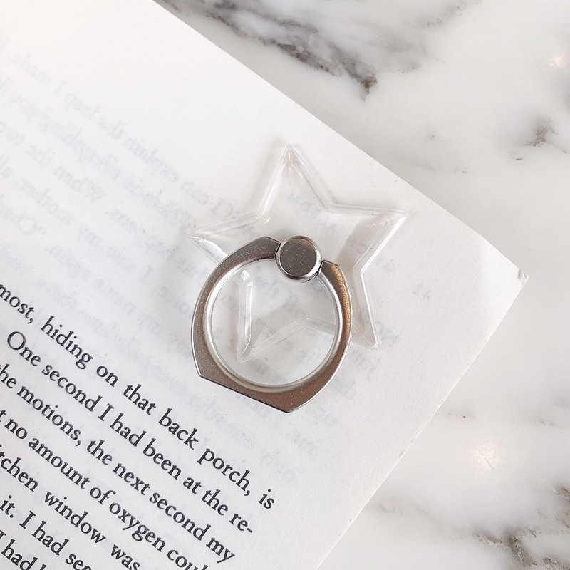 Giá đỡ điện thoại dạng nhẫn iRing hình gấu , sao, tim (mẫu ngẫu nhiên)