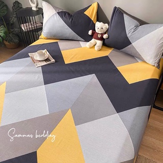 Set ga gối 3 món cotton 100%, bộ drap giường zic zắc kèm vỏ gối thoáng mát bốn mùa