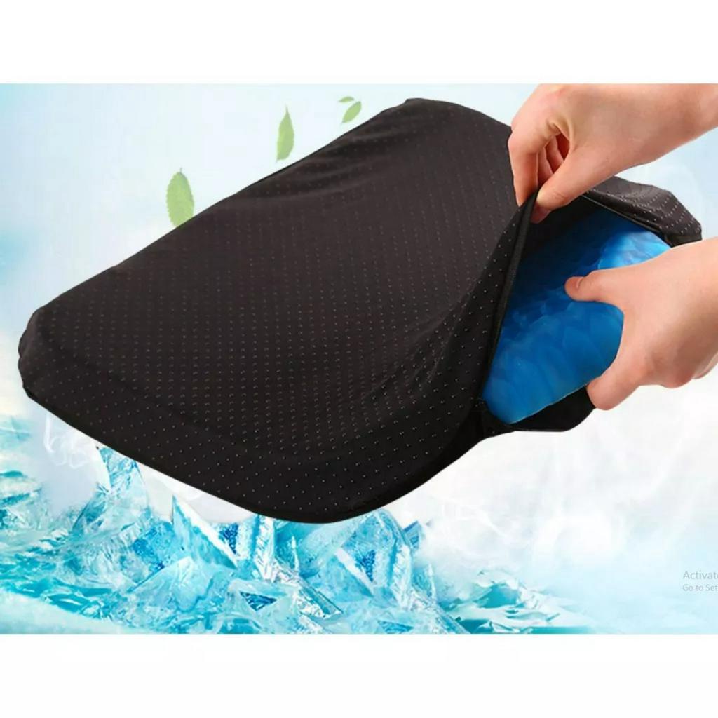 Đệm ngồi 3D thoáng khí 2 lớp gel tổ ong silicon cho người ngồi lâu lót mông chống mỏi, Nệm ngồi ghế văn phòng, ô tô
