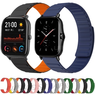 Dây đeo silicon nam châm 20mm cho Xiaomi Huami Amazfit Gts / Gts 2 Mini 2e / Bip U Pro / Gtr 42mm / Bip Lite Youth