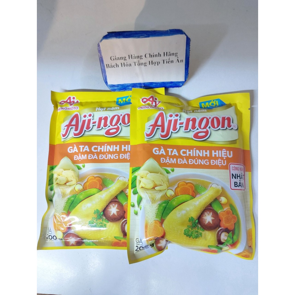 Hạt nêm xương, thịt heo, Gà Ta Chính Hiệu Aji-ngon gói 400g -200g-170g