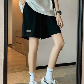 Short logo cckok form rộng unisex - quần đùi basic logo cạp chun nam nữ
