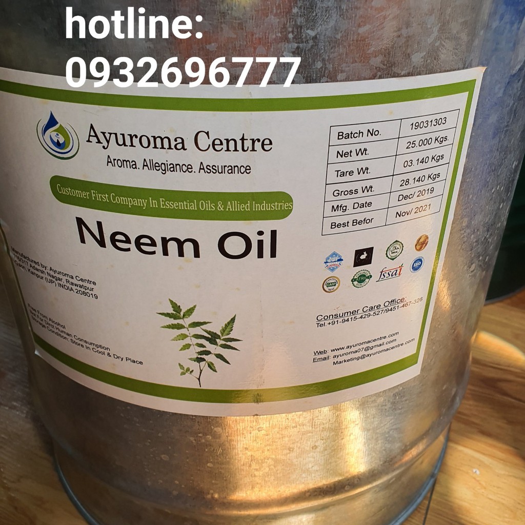 Dầu neem oil nguyên chất 1 lít