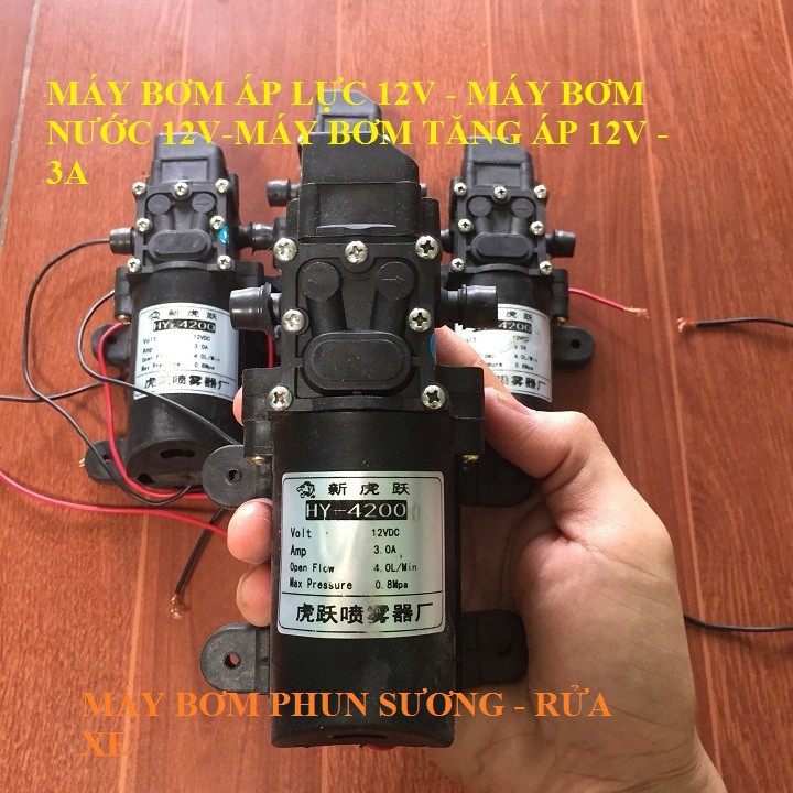 máy bơm áp lực mini 12V - máy bơm phun sương