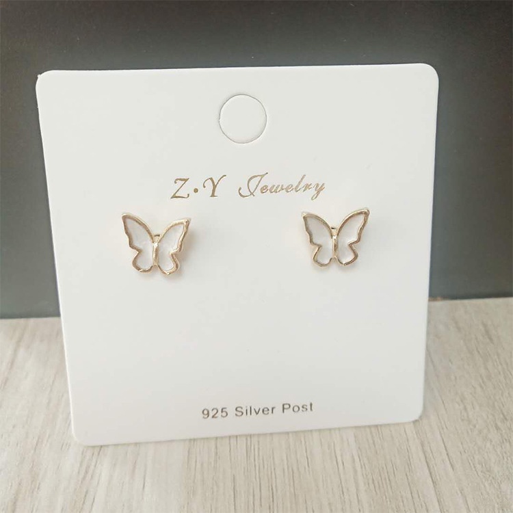 Đôi Bông Tai Hình Cánh Bướm Đính Đá