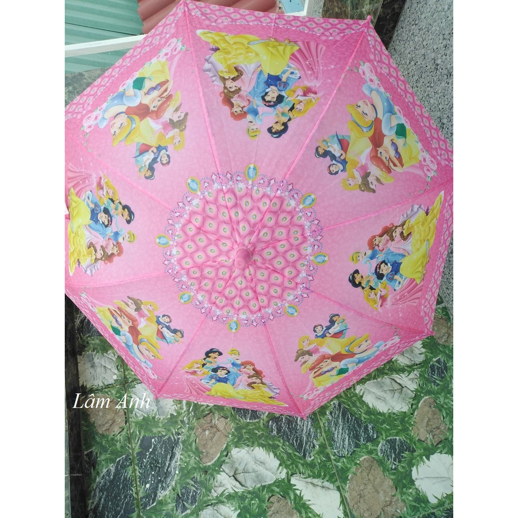 Ô dù em bé đi mưa công chúa elsa