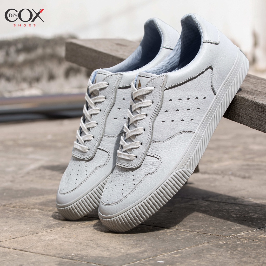Giày Sneaker Nam Dincox/Coxshoes Chính Hãng Da Bò E03 Grey Sang Trọng Lịch lãm