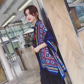 Khăn choàng đi biển thổ cẩm boho S31805