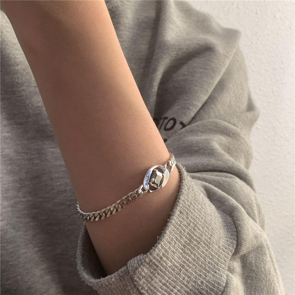 Vòng Tay Kim Loại Rỗng Đơn Giản Thời Trang Phong Cách Hàn Quốc