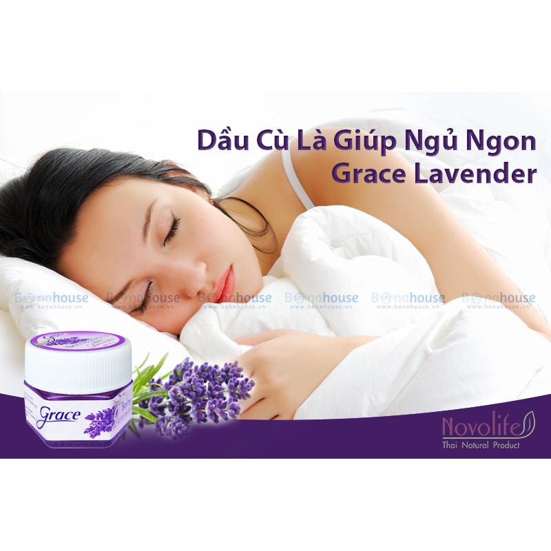 01 Hủ Dầu Cù Là Giúp Ngủ Ngon Grace Lavender Thái Lan 20gram