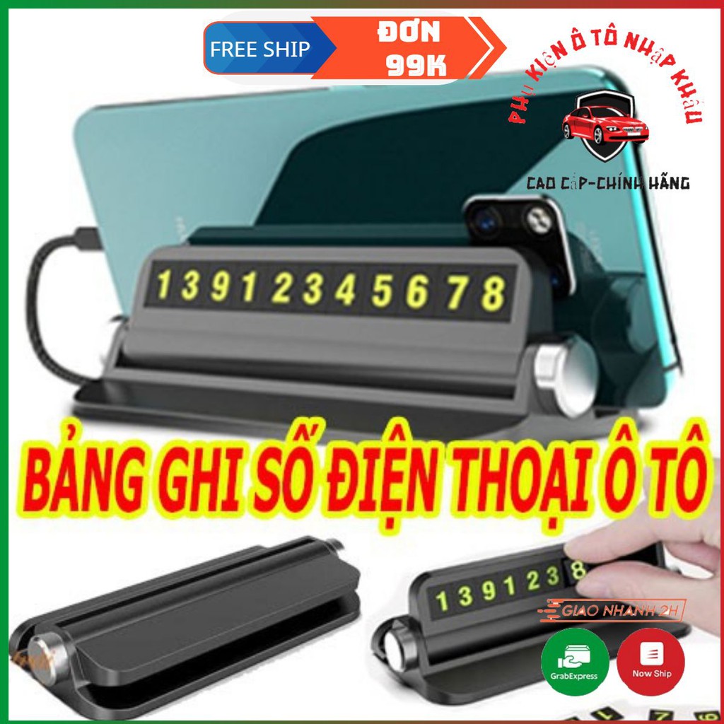 Bảng Ghi Số Điện Thoại Kiêm Giá Đỡ Điện Thoại Gắn Taplo Ô Tô có giá đỡ , cung cấp số điện thoại khi dừng đỗ