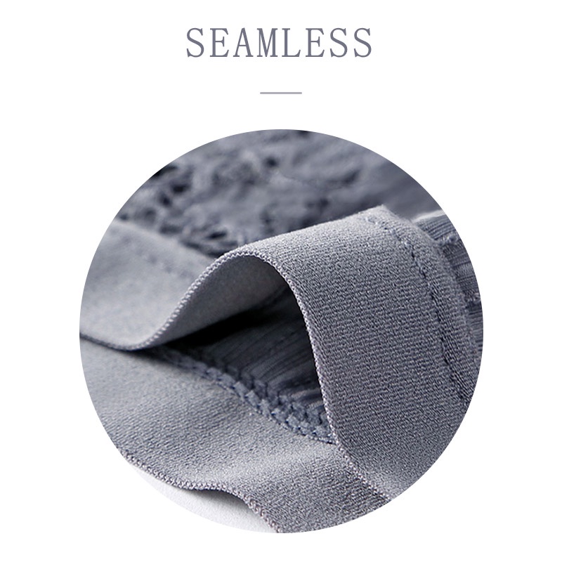 AOFEIQIKE Quần lót lưng thấp phối ren trong suốt quyến rũ cho nữ