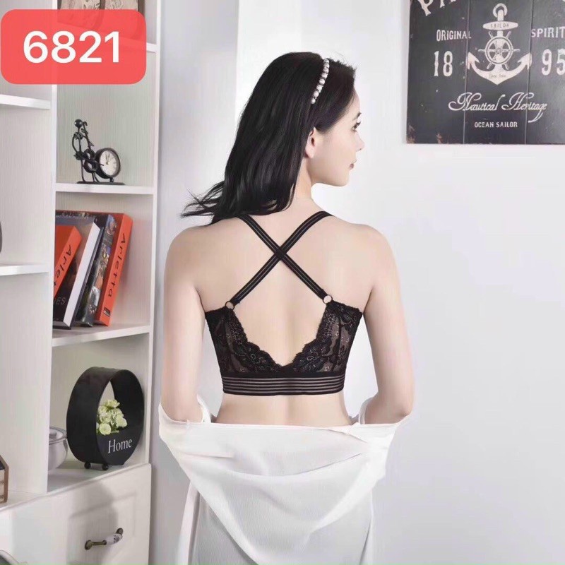 [NEW HOT] ÁO BRA REN ĐAN DÂY CHÉO LƯNG MÚT DÀY