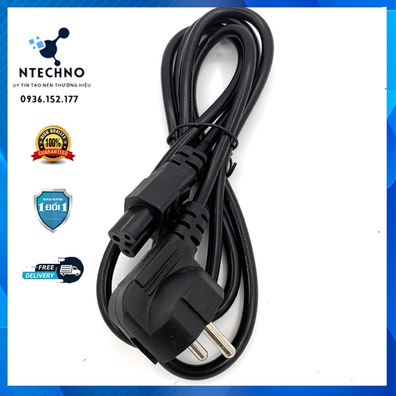 Sạc Laptop Dell 19.5V 3.34A 65W (Đầu đạn kích thước 4.0 x 1.7mm) [pt] - Tặng kèm dây nguồn - Bảo hành 12 Tháng