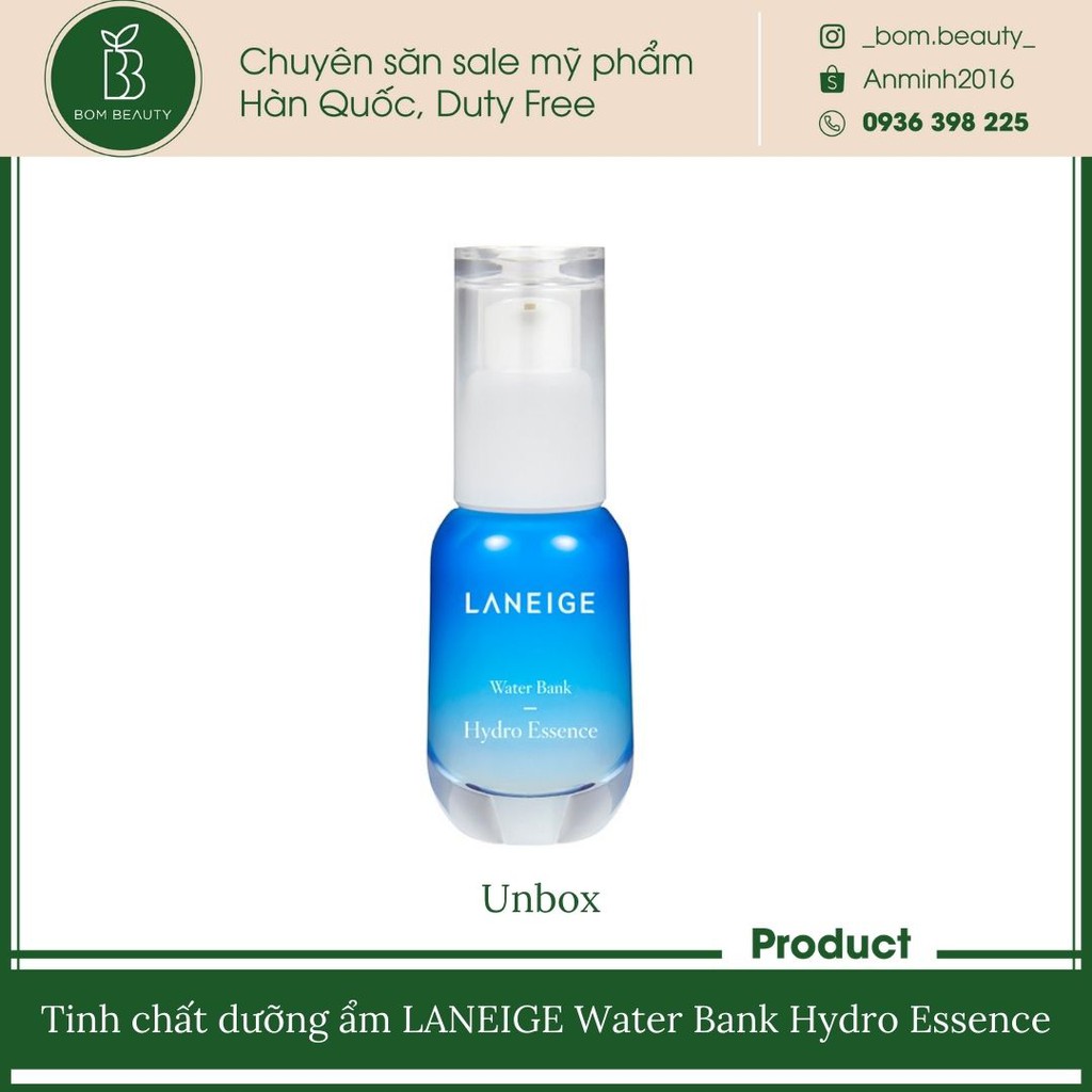 Tinh chất dưỡng ẩm LANEIGE Water Bank Hydro Essence